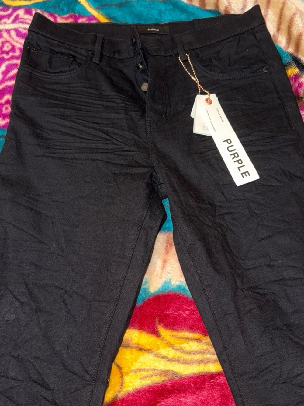 Purple Brand Men's Skinny Jeans in Black - Modern Stretch Fit